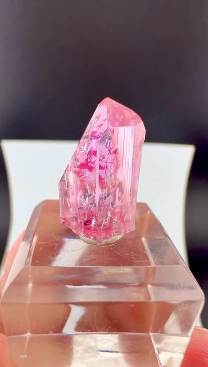 Pink Topaz Crystal from Katlang Pakistan - 13 Carats