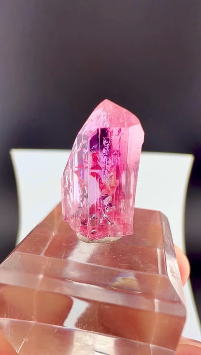Pink Topaz Crystal from Katlang Pakistan - 13 Carats
