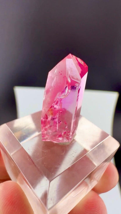 Pink Topaz Crystal from Katlang Pakistan - 13 Carats