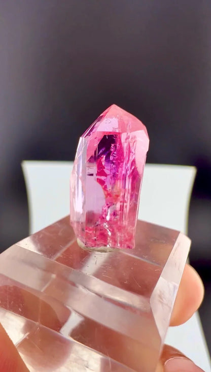Pink Topaz Crystal from Katlang Pakistan - 13 Carats