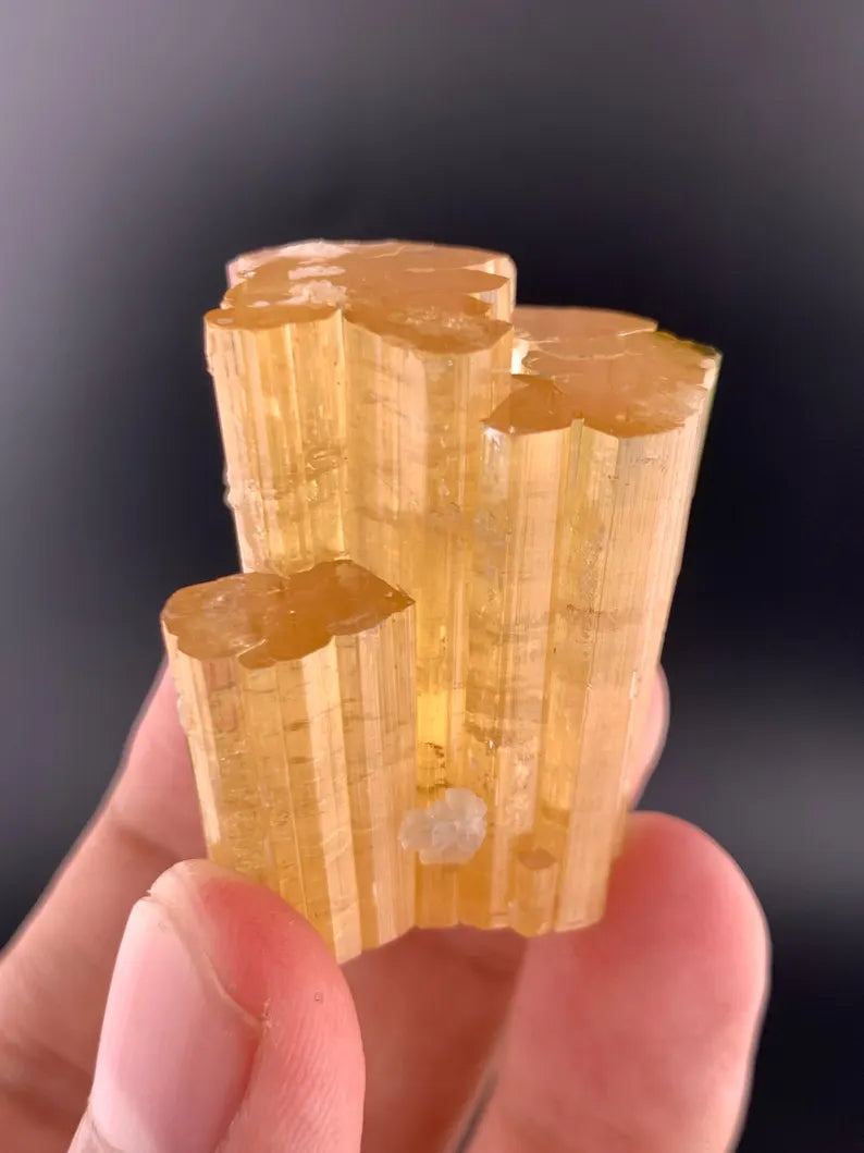 Orange Tourmaline Crystal from Afghanistan - 51 Grams