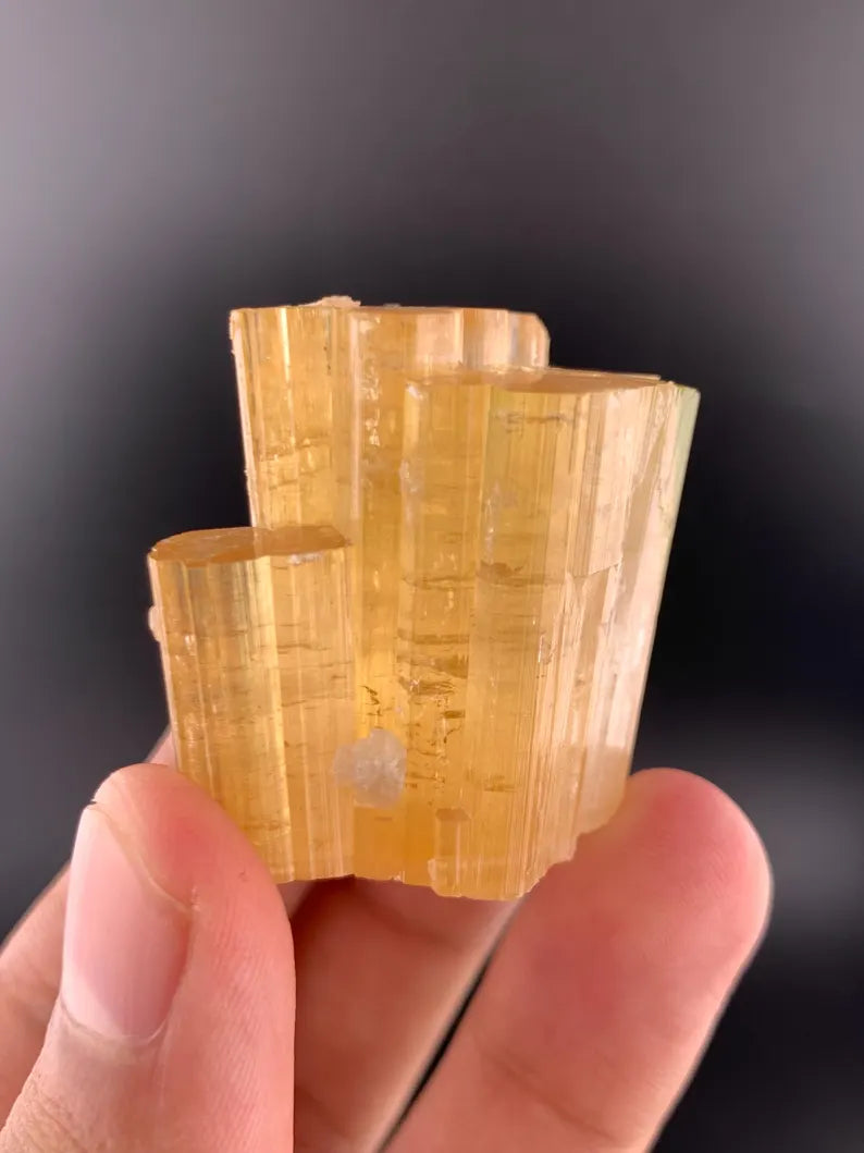 Orange Tourmaline Crystal from Afghanistan - 51 Grams