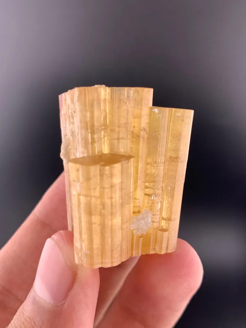 Orange Tourmaline Crystal from Afghanistan - 51 Grams