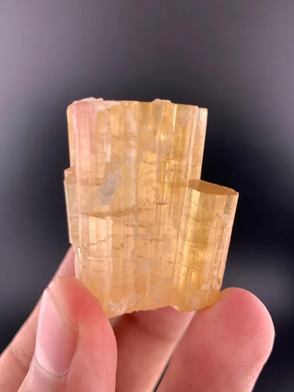 Orange Tourmaline Crystal from Afghanistan - 51 Grams