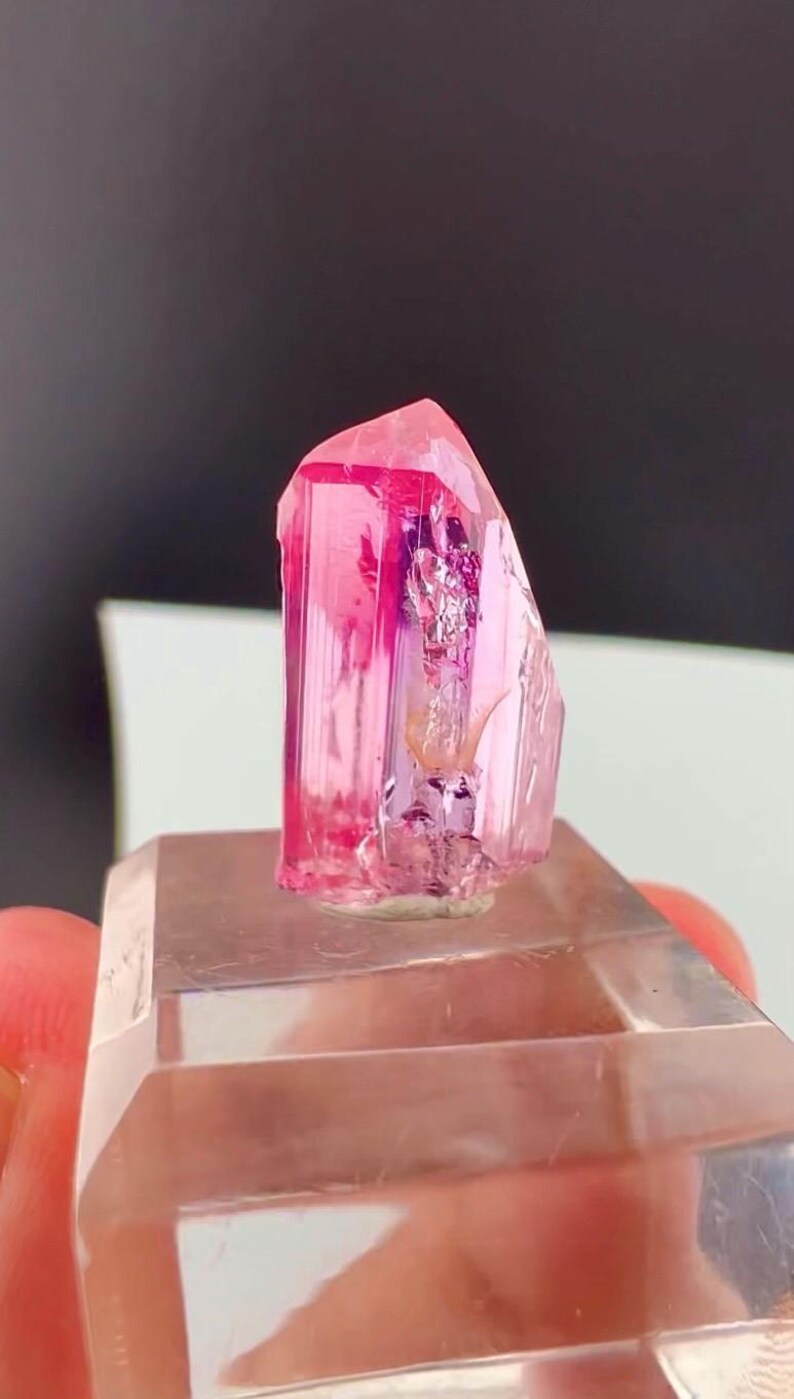 Pink Topaz Crystal from Katlang Pakistan - 13 Carats