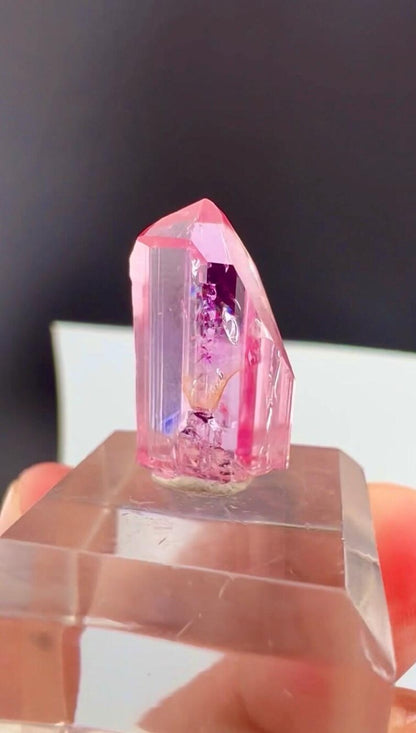 Pink Topaz Crystal from Katlang Pakistan - 13 Carats