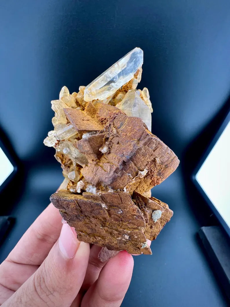 Siderite With Quartz Specimen From Pakistan - 90 Grams