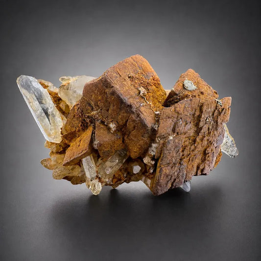 Siderite With Quartz Specimen From Pakistan - 90 Grams