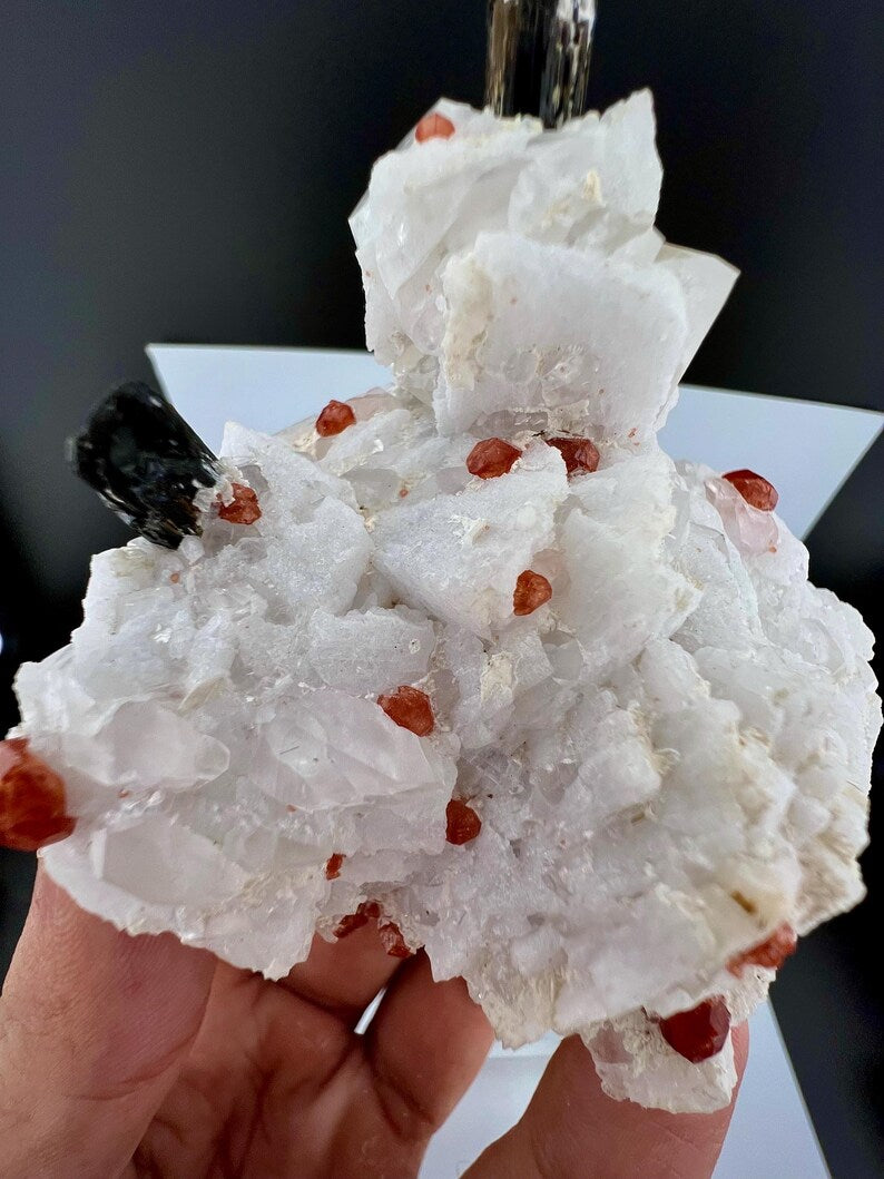 Garnet with Tourmaline Specimen from Afghanistan - 197 Gram