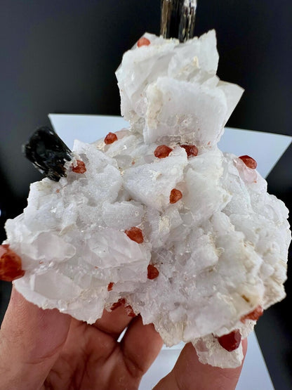 Garnet with Tourmaline Specimen from Afghanistan - 197 Gram
