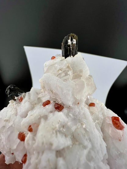 Garnet with Tourmaline Specimen from Afghanistan - 197 Gram