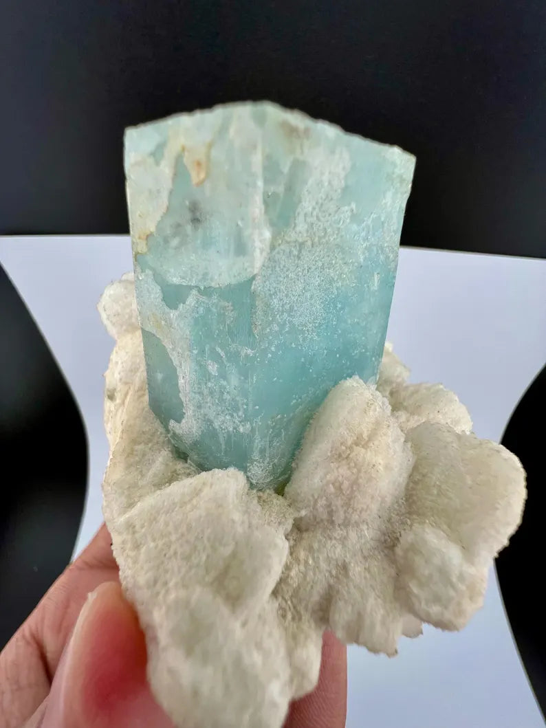 Aquamarine with Quartz Specimen from Pakistan - 145 Grams