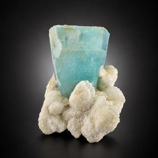 Aquamarine with Quartz Specimen from Pakistan - 145 Grams