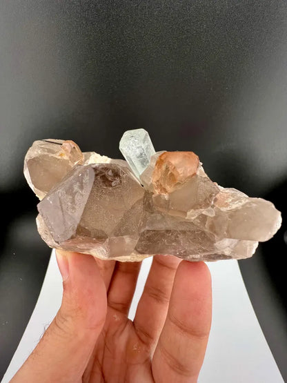 Aquamarine with Topaz and Quartz Specimen from Pakistan - 186 Grams