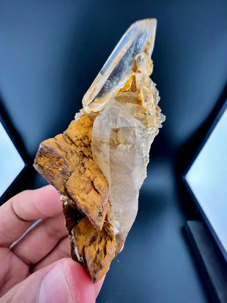 Siderite With Quartz Specimen From Pakistan - 90 Grams