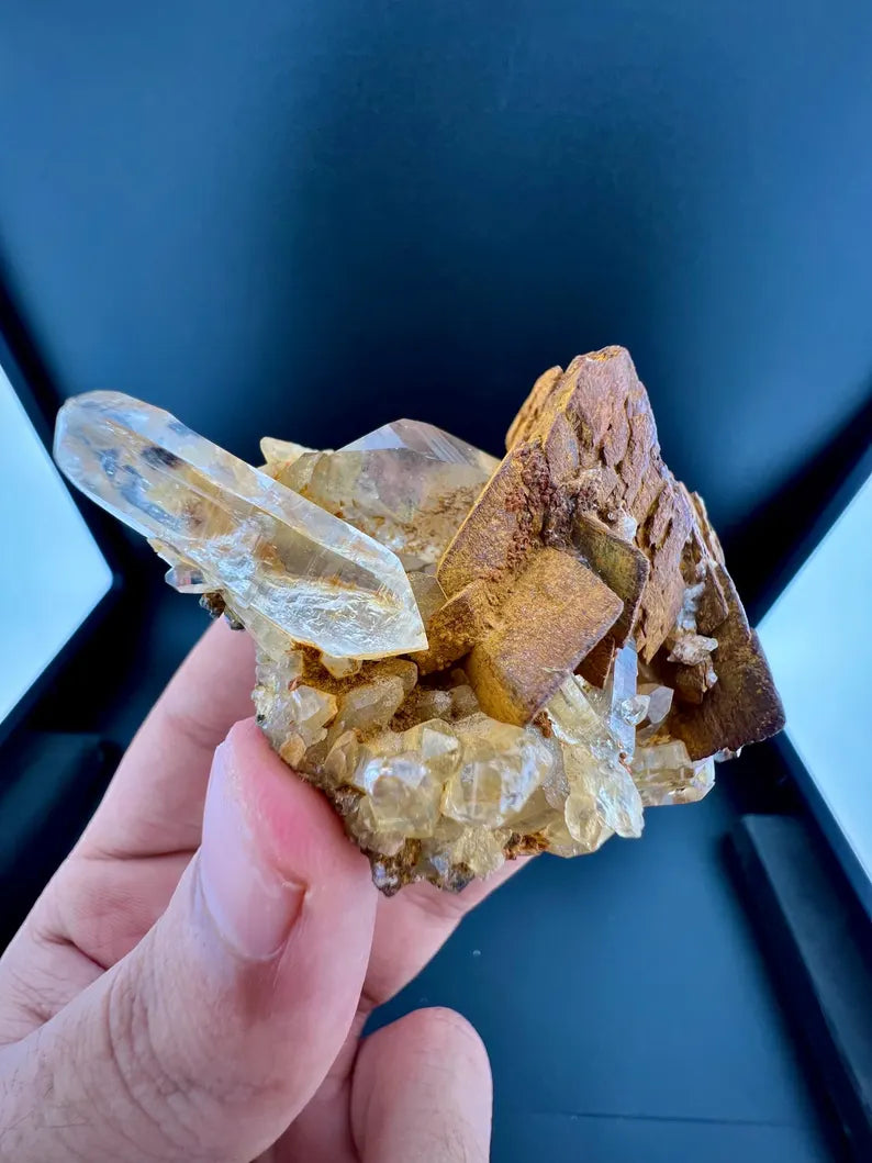 Siderite With Quartz Specimen From Pakistan - 90 Grams