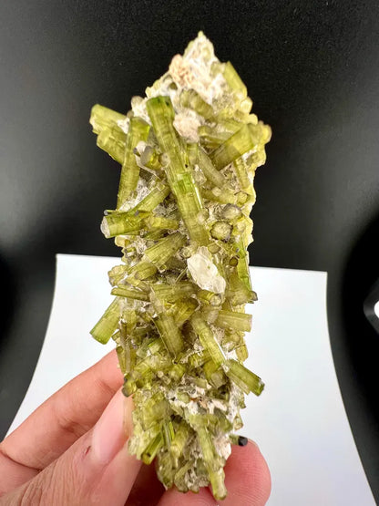 Green Tourmaline Crystals Specimen from Pakistan - 43 Grams