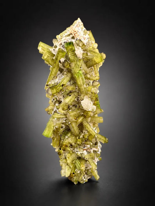 Green Tourmaline Crystals Specimen from Pakistan - 43 Grams