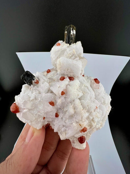 Garnet with Tourmaline Specimen from Afghanistan - 197 Gram