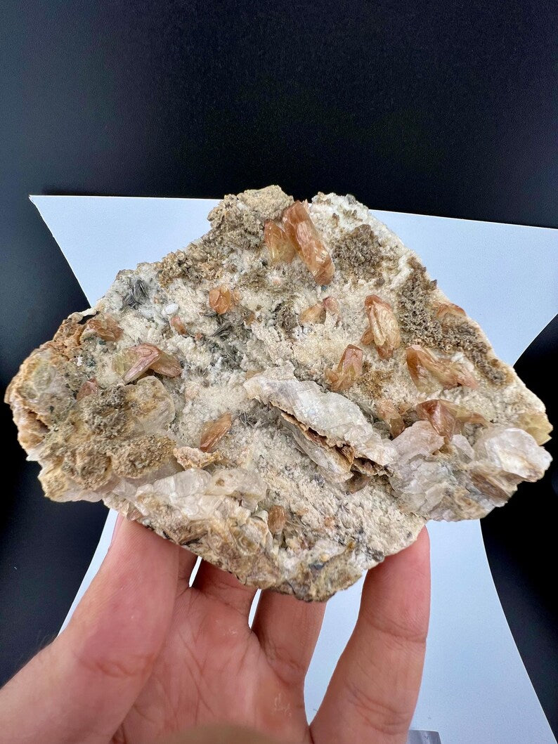 Yellow Sphene Crystals Specimen from Pakistan - 396 Grams