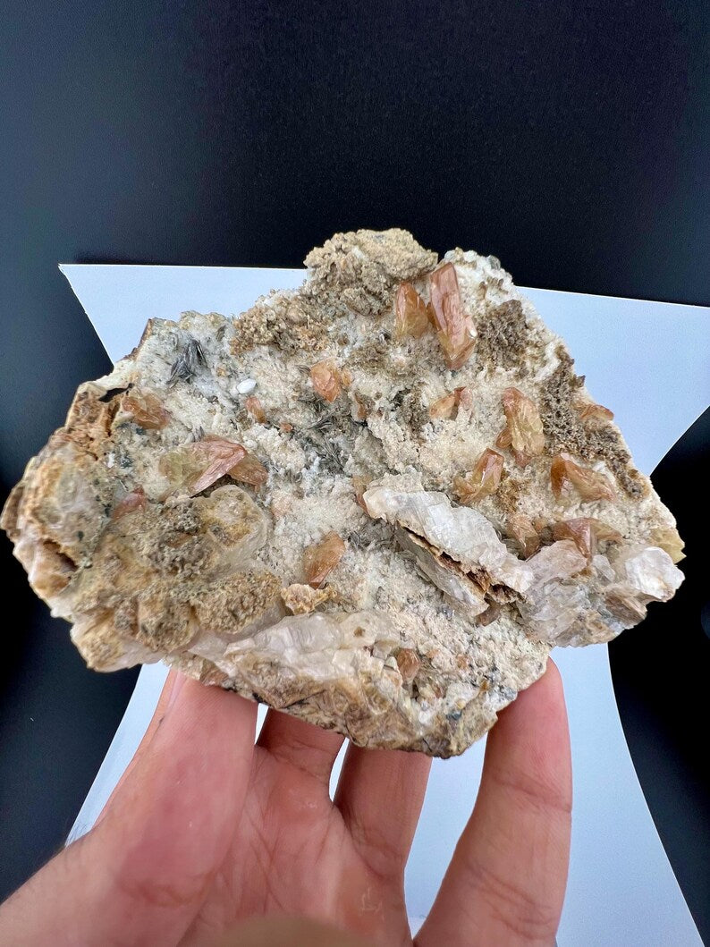 Yellow Sphene Crystals Specimen from Pakistan - 396 Grams