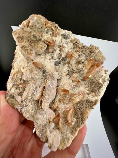 Yellow Sphene Crystals Specimen from Pakistan - 396 Grams