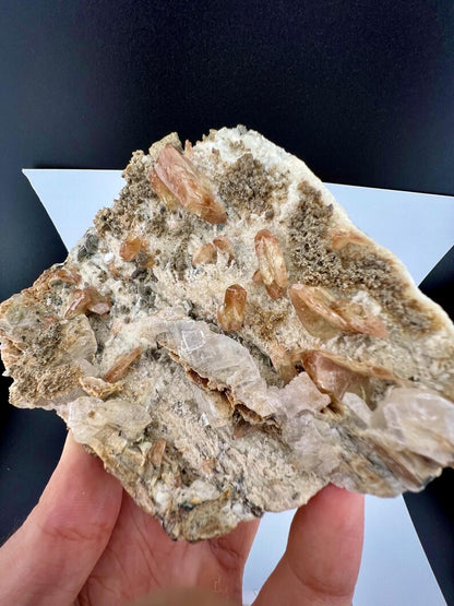 Yellow Sphene Crystals Specimen from Pakistan - 396 Grams