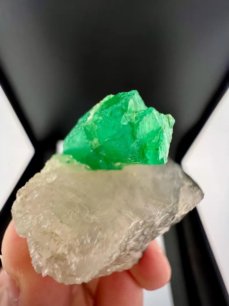 Green Emerald Crystal on Matrix from Afghanistan - 37 Grams