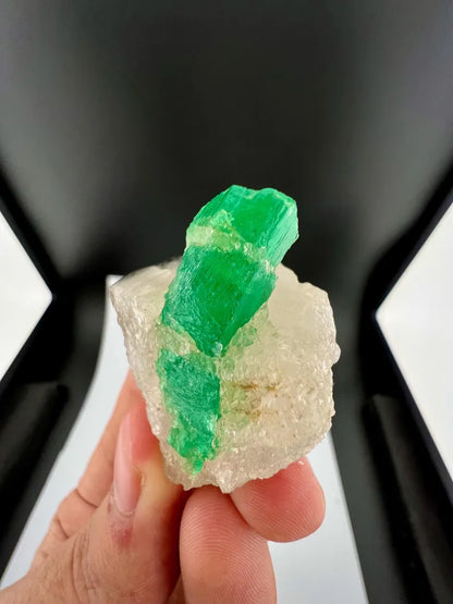 Green Emerald Crystal on Matrix from Afghanistan - 37 Grams
