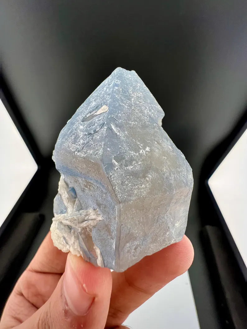 Indicolite Blue Quartz with Mica from Afghanistan - 65 Grams