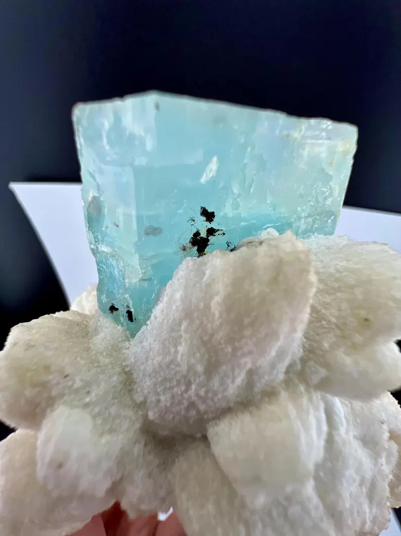 Aquamarine with Quartz Specimen from Pakistan - 145 Grams