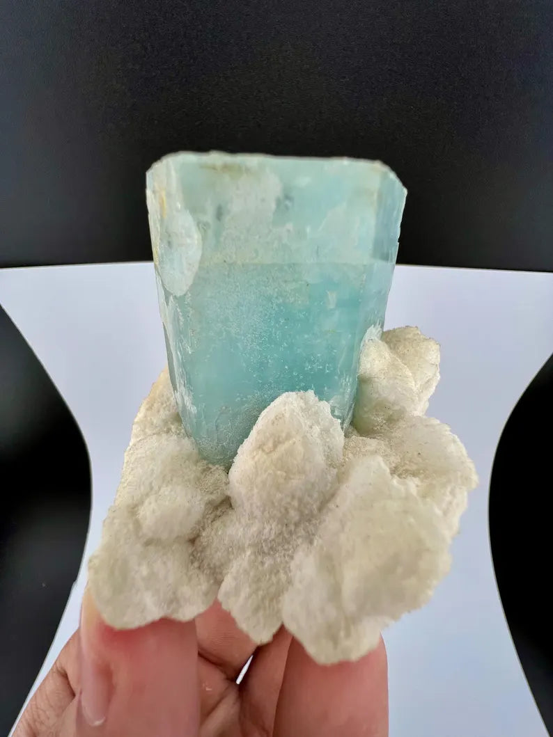 Aquamarine with Quartz Specimen from Pakistan - 145 Grams