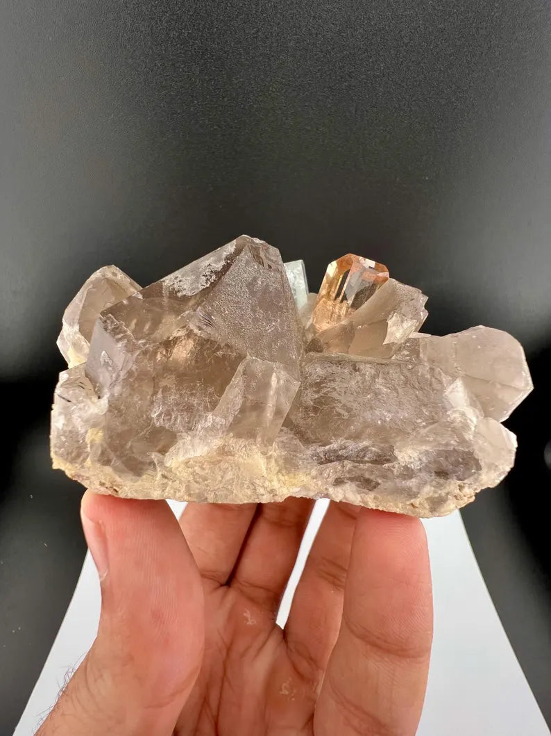 Aquamarine with Topaz and Quartz Specimen from Pakistan - 186 Grams