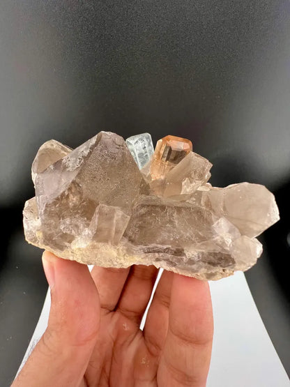 Aquamarine with Topaz and Quartz Specimen from Pakistan - 186 Grams