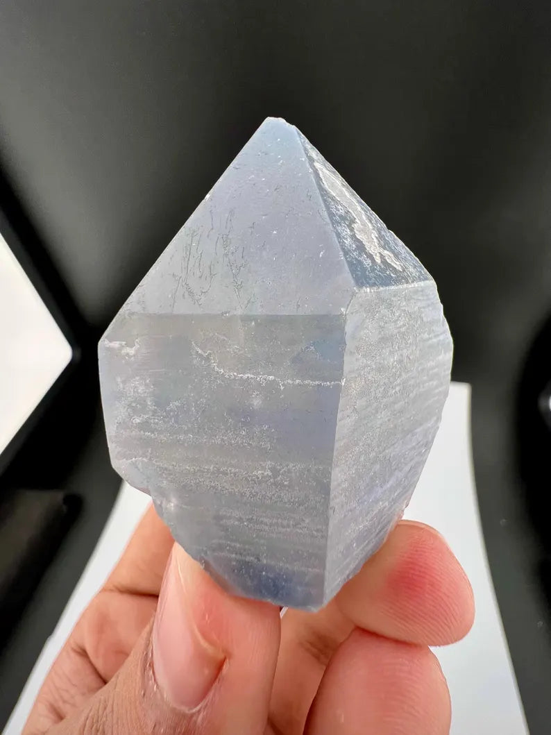 Indicolite Blue Quartz Crystal from Afghanistan - 54 Grams