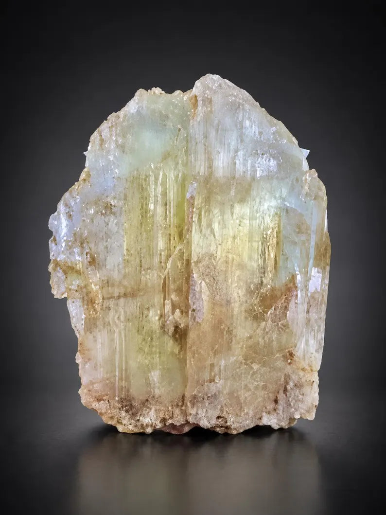 Yellow Triphane Kunzite Crystal from Afghanistan - 411 Grams