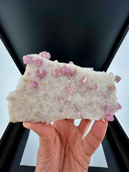 Fluorescent Pink Spinel Crystals on Matrix from Afghanistan - 824 Grams