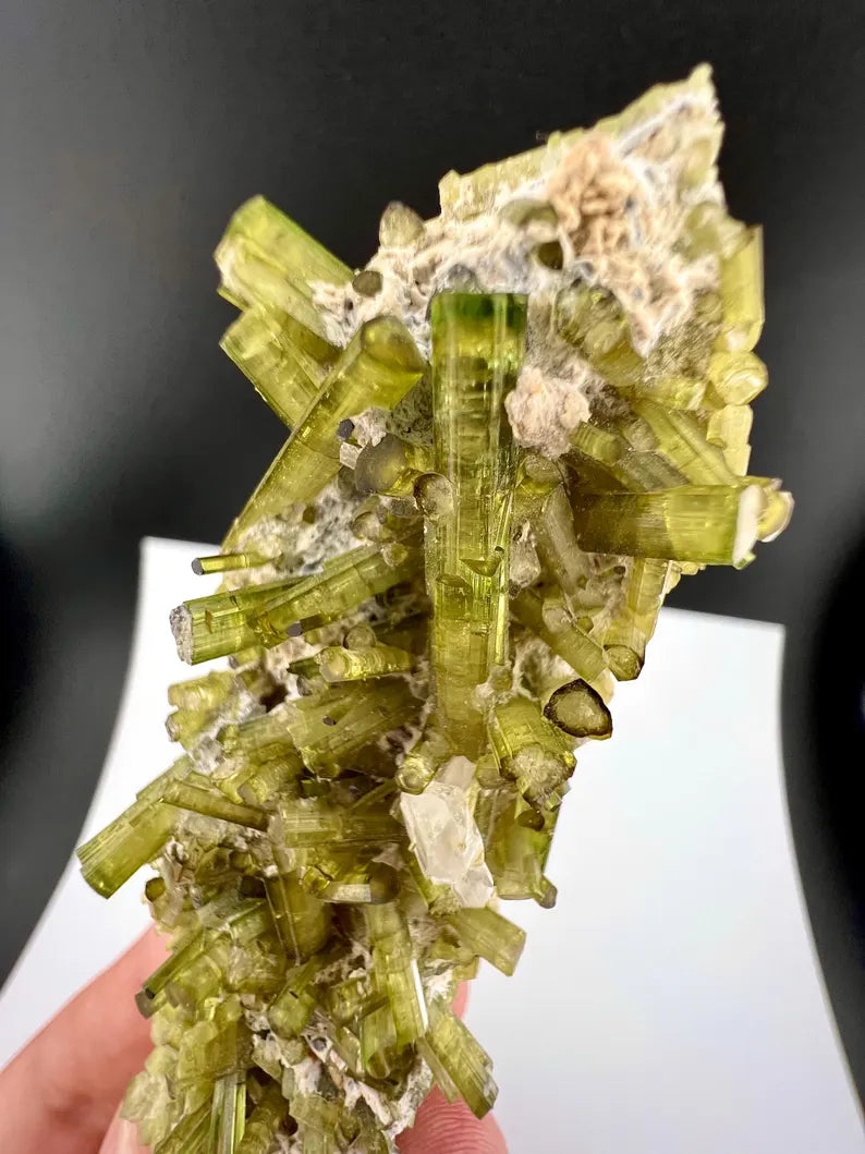 Green Tourmaline Crystals Specimen from Pakistan - 43 Grams