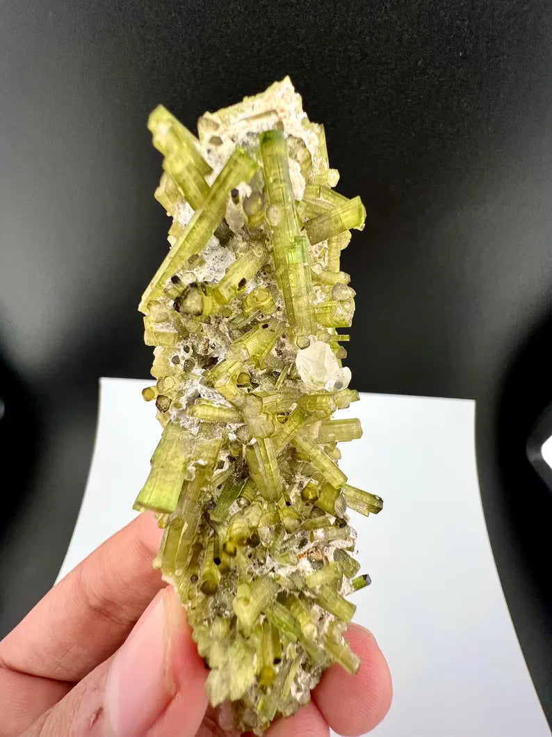 Green Tourmaline Crystals Specimen from Pakistan - 43 Grams