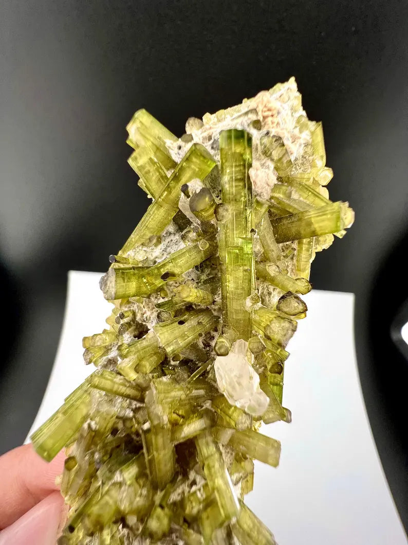 Green Tourmaline Crystals Specimen from Pakistan - 43 Grams