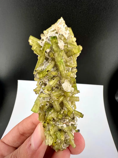 Green Tourmaline Crystals Specimen from Pakistan - 43 Grams