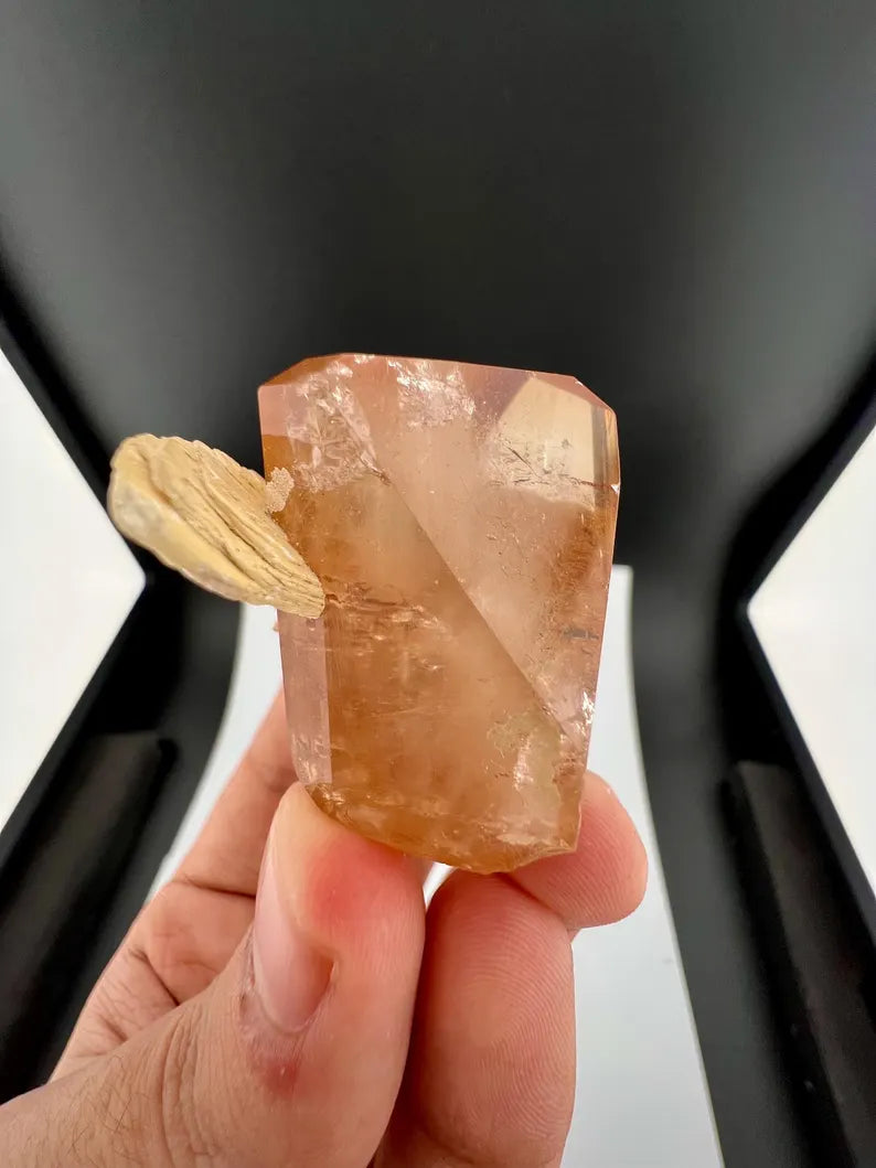 Golden Topaz Crystal with Mica from Pakistan - 55 Grams