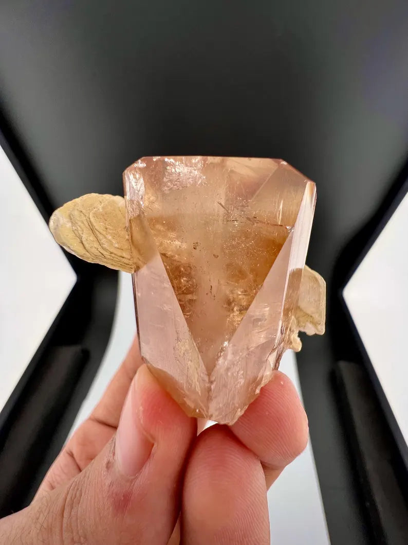 Golden Topaz Crystal with Mica from Pakistan - 55 Grams
