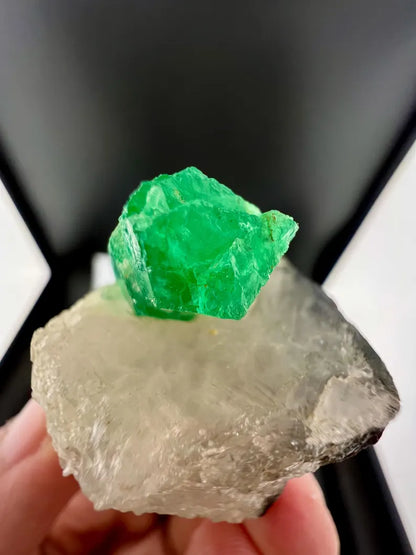 Green Emerald Crystal on Matrix from Afghanistan - 37 Grams