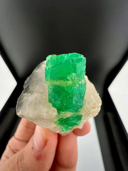 Green Emerald Crystal on Matrix from Afghanistan - 37 Grams