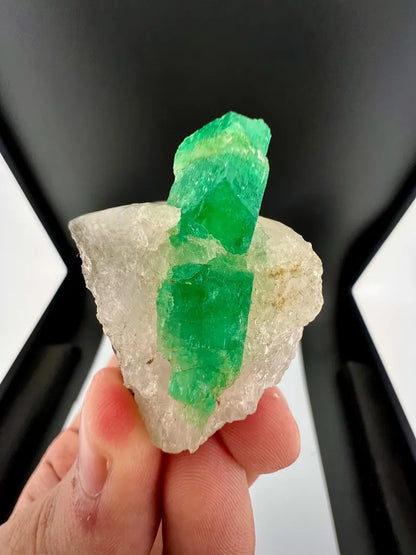 Green Emerald Crystal on Matrix from Afghanistan - 37 Grams