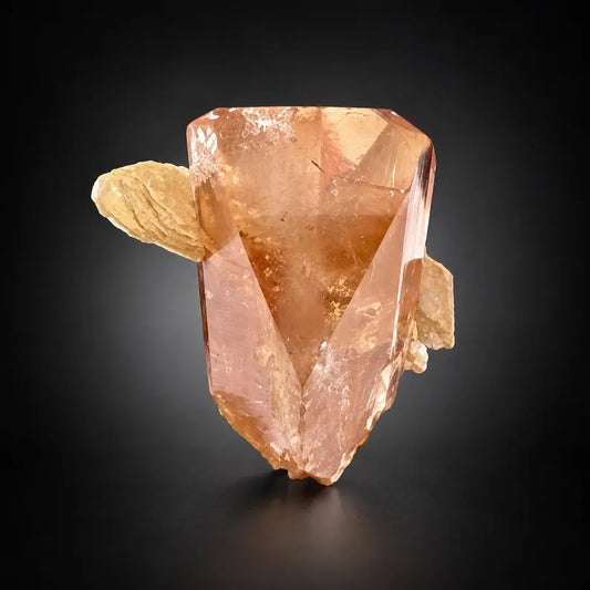 Golden Topaz Crystal with Mica from Pakistan - 55 Grams