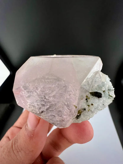Pink Morganite with Tourmaline and Apatite from Afghanistan - 60 Grams