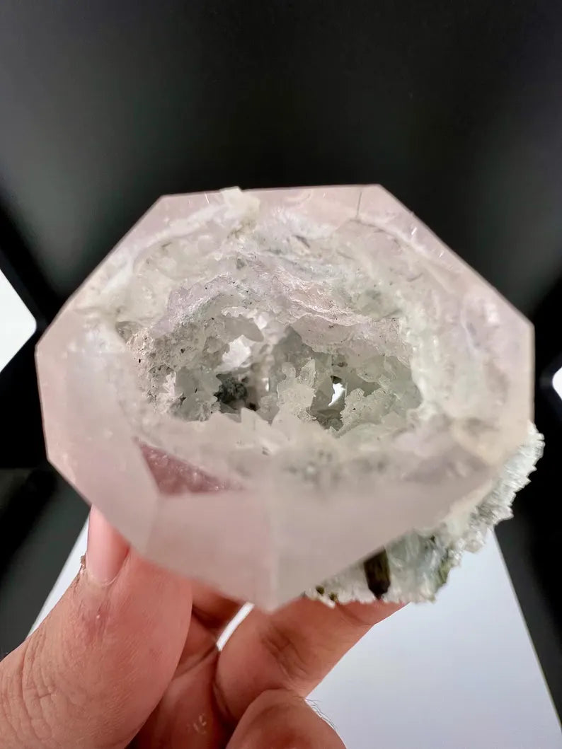 Pink Morganite with Tourmaline and Apatite from Afghanistan - 60 Grams