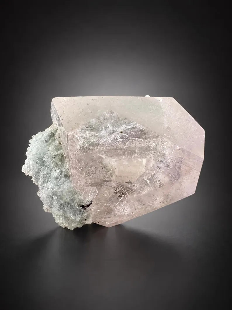 Pink Morganite with Tourmaline and Apatite from Afghanistan - 60 Grams